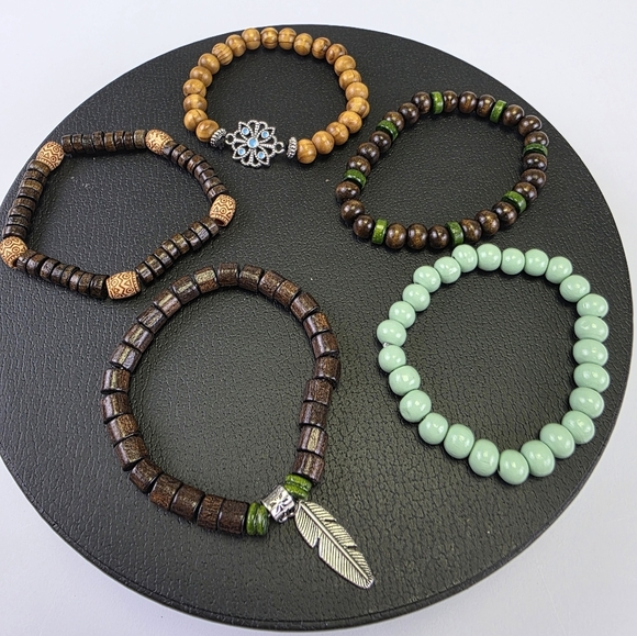 5 Pcs Set Bracelets - Picture 2 of 7